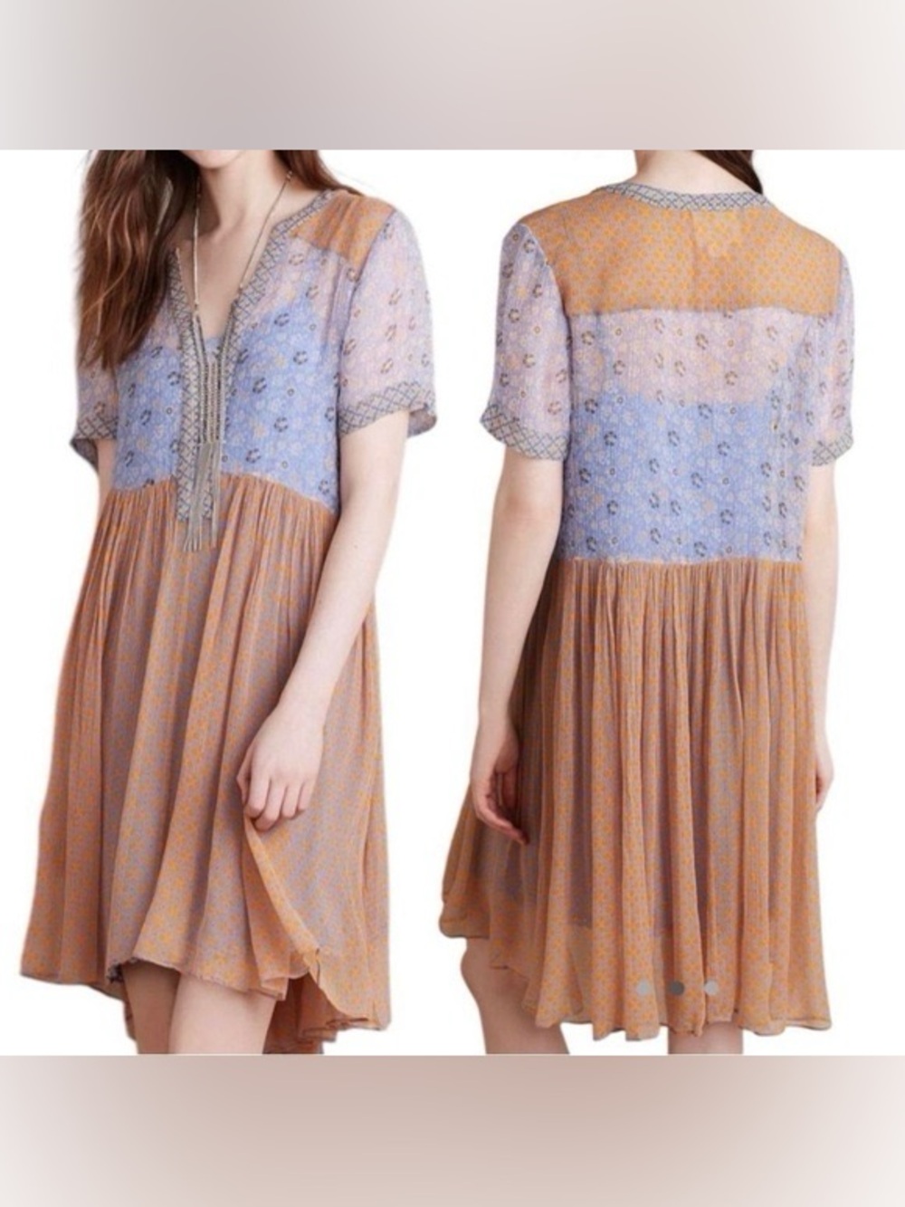 Anthropologie Morning Glory Dress Worn once